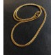 Tight armor, flat chain, 3 mm wide 50 cm long. Steel/gold