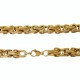 6 mm king chain 60 cm long. Steel/gold
