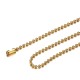 Ball chain 3 mm thick. (select length) Steel/gold