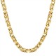 SECOND SORTING GOODS. Thick royal chain 8 mm wide 60 cm long. Steel/gold