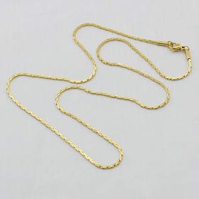 Tynd fin kæde, 1 mm tyk, 50 cm lang