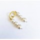South sea shell 10 mm pearl earrings. Steel/gold ​Find oplysninger
