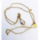 Baroque perle, vælg farve. 70 cm lang kæde. Stål/guld