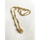 Goldfilled thai kæde. 60 cm lang med rør.