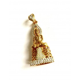 Medium size Buddha pendant. Goldfilled. Thai chains can be bought next to it