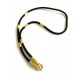 Sort thai kæde med Goldfilled tube. 60 cm