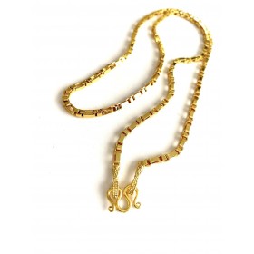 Gold filled thai chain firkantet. 3  mm. 60 cm long