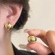 Big 16 mm gold doops in stainless steel
