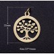 "Tree and life" pendant including chain. stand/gold